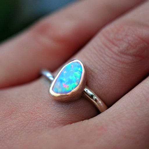 opal ring in hand