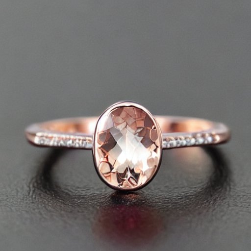 rose gold oval ring