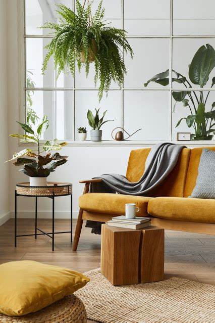 Yellow living room