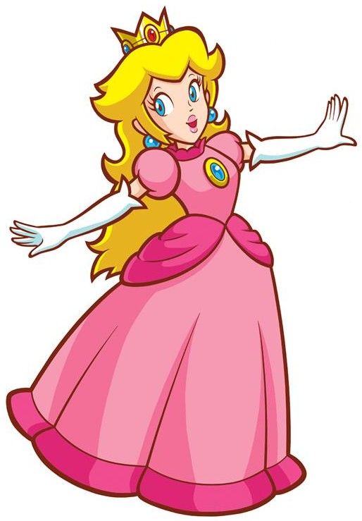 Princess peach drawing